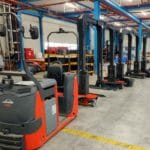 Routenzug zum Transport von 6 Europaletten